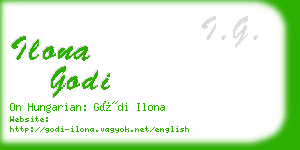 ilona godi business card